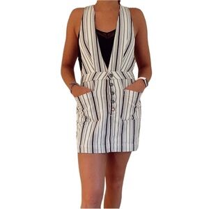 Free People Striped Old School Jumper Dress Size 0